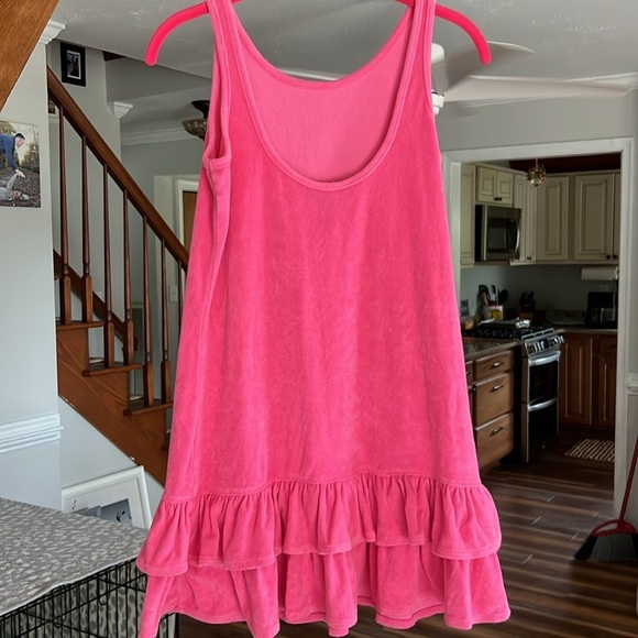 Ralph Lauren Pink Girls (XL)16 Pink Terry Cloth Swimsuit Cover Up - Picture 3 of 7